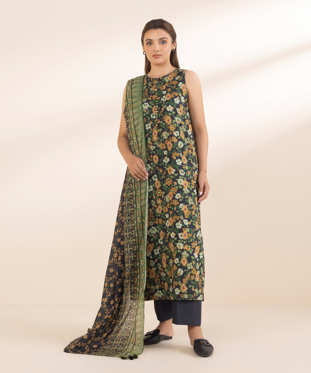 2 Piece - Printed Lawn Suit