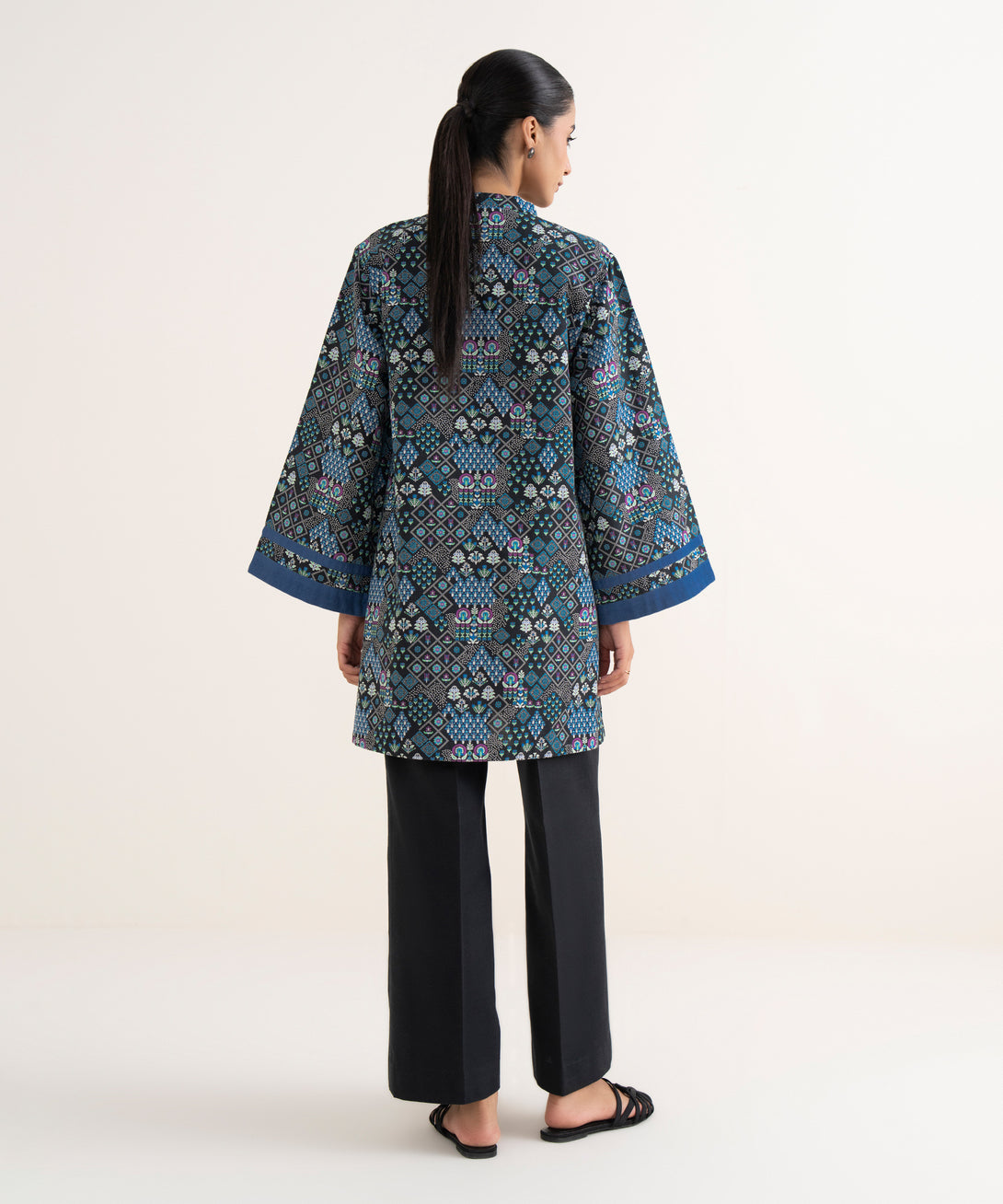 Women's Unstitched Light Khaddar Printed Multi Two Piece Suit