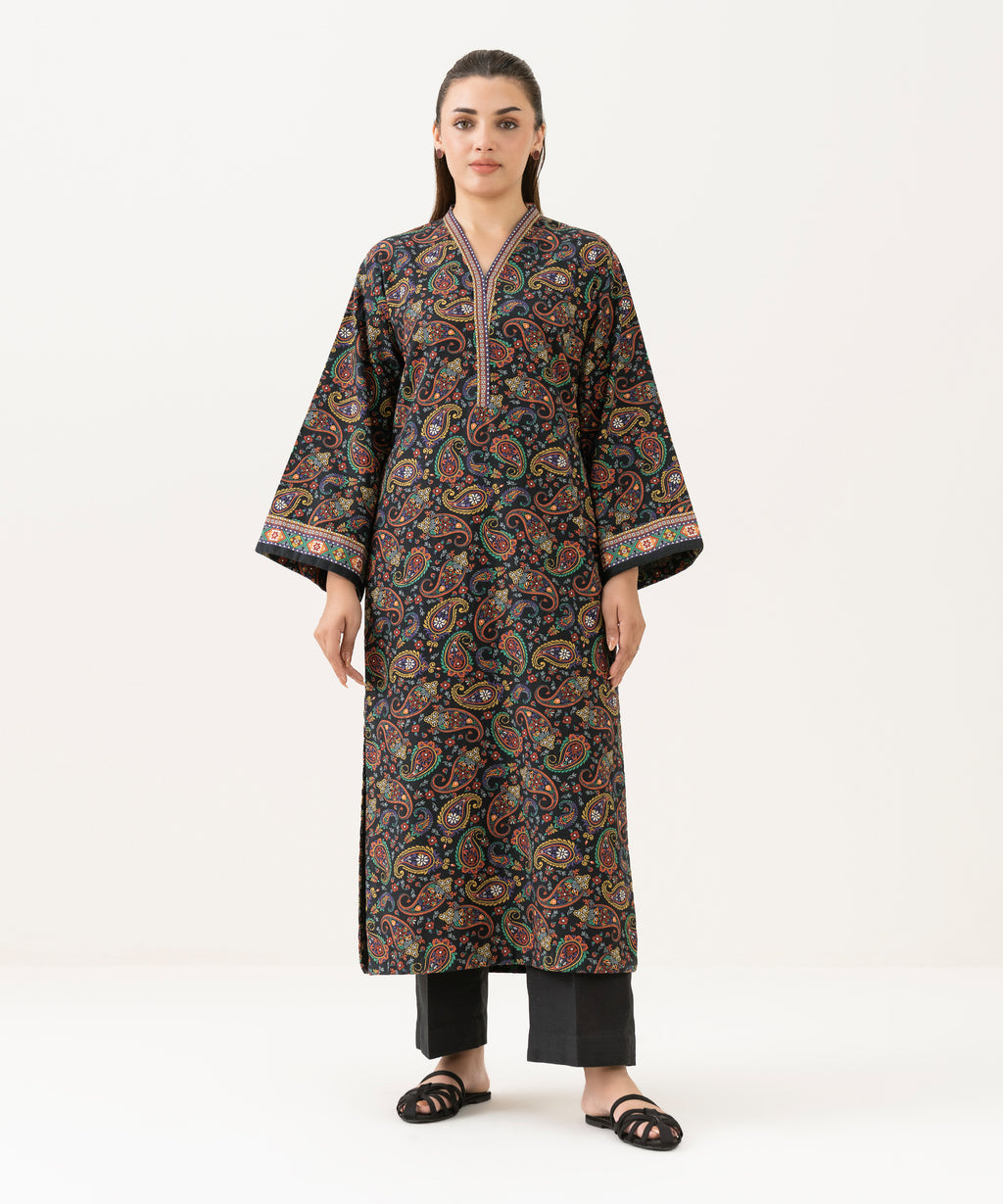 2 Piece - Printed Khaddar Suit