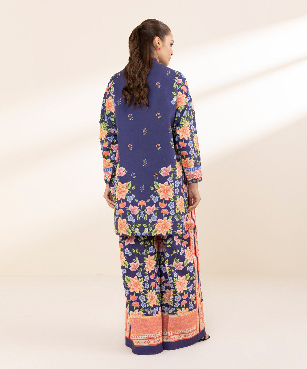 Unstitched Women's Printed Lawn Multi Two Piece Suit 