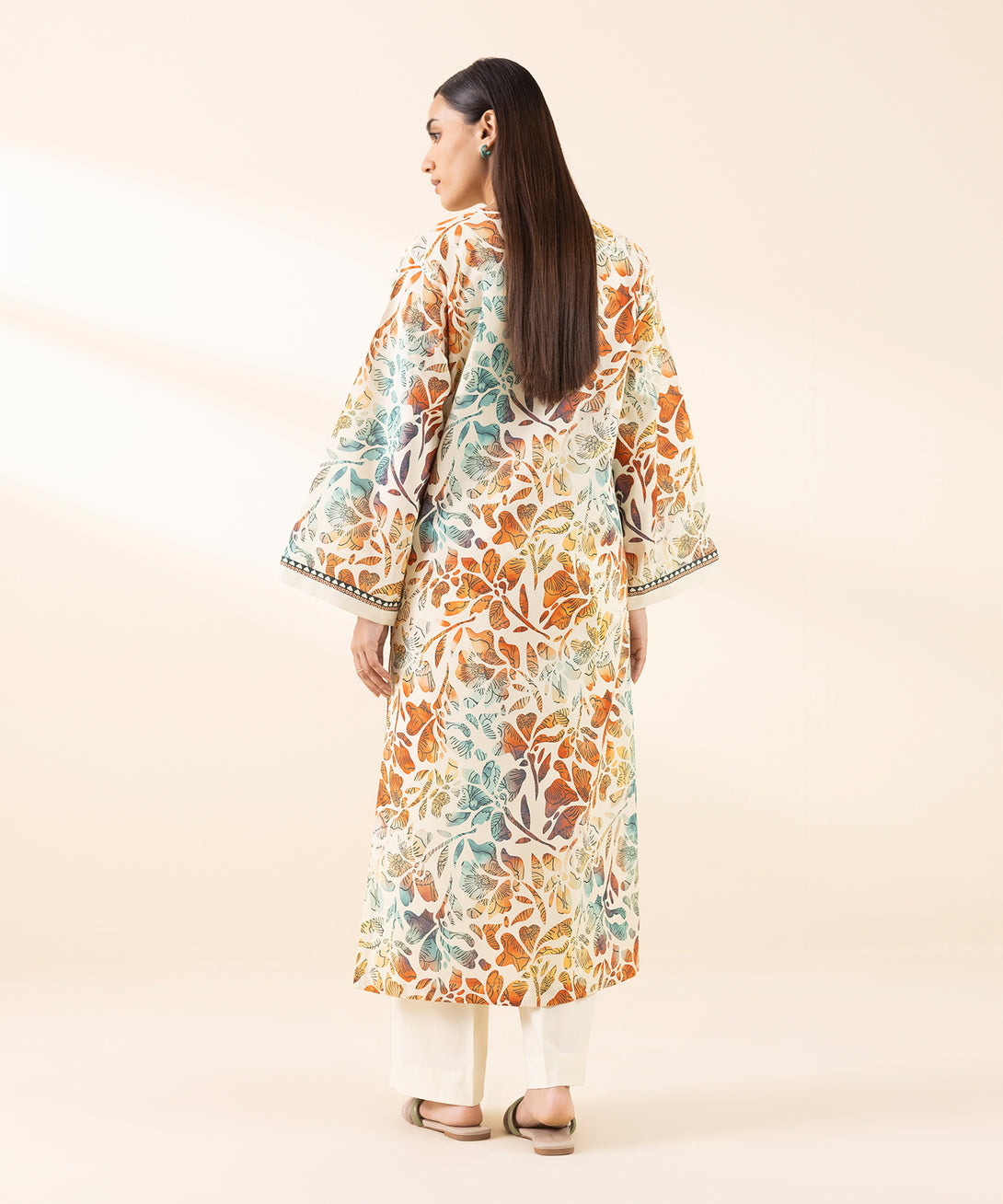 Women's Unstitched Lawn Printed Multi 2 Piece Suit