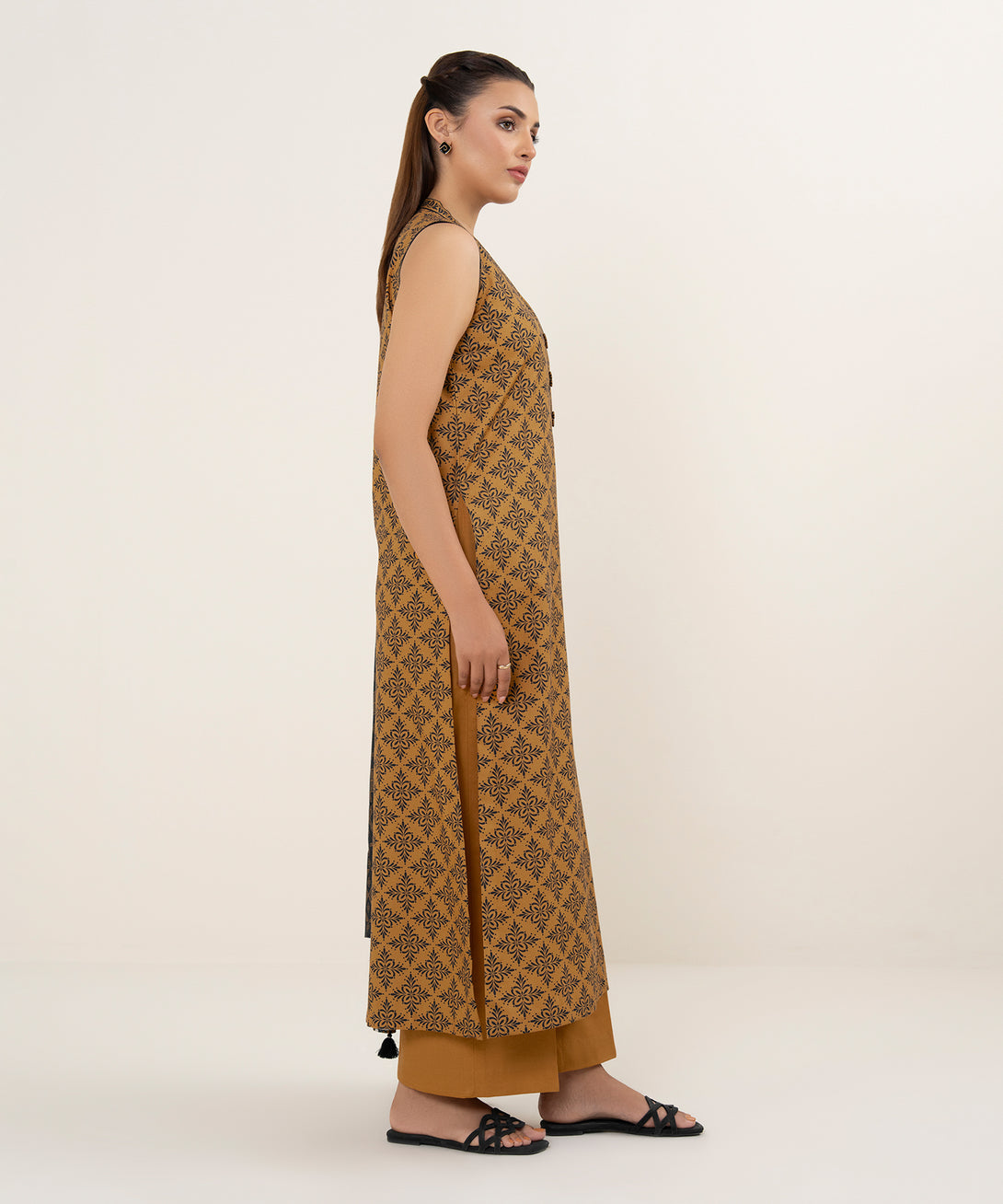 Women's Unstitched Cotton Printed Multi 3 Piece Suit