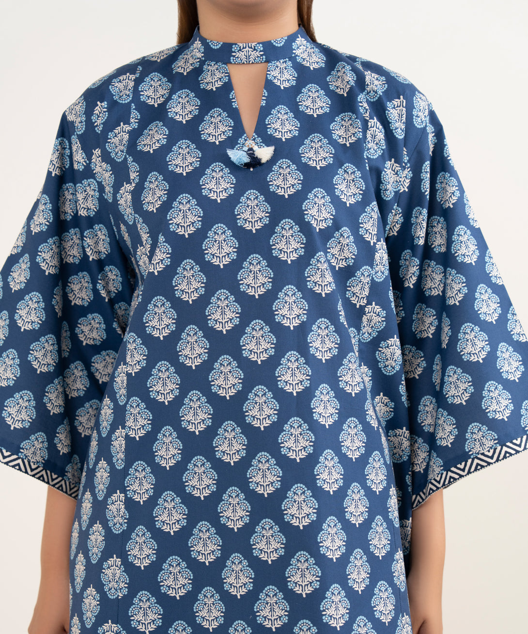 Women's Unstitched Cotton Printed Multi 3 Piece Suit