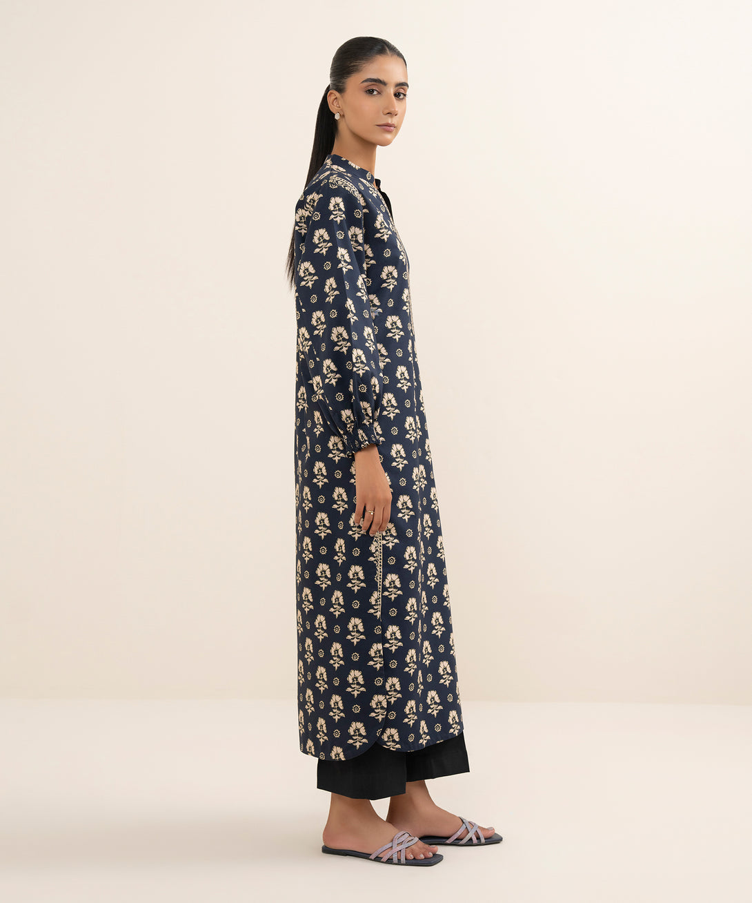 Women's Unstitched Cotton Printed Multi 3 Piece Suit