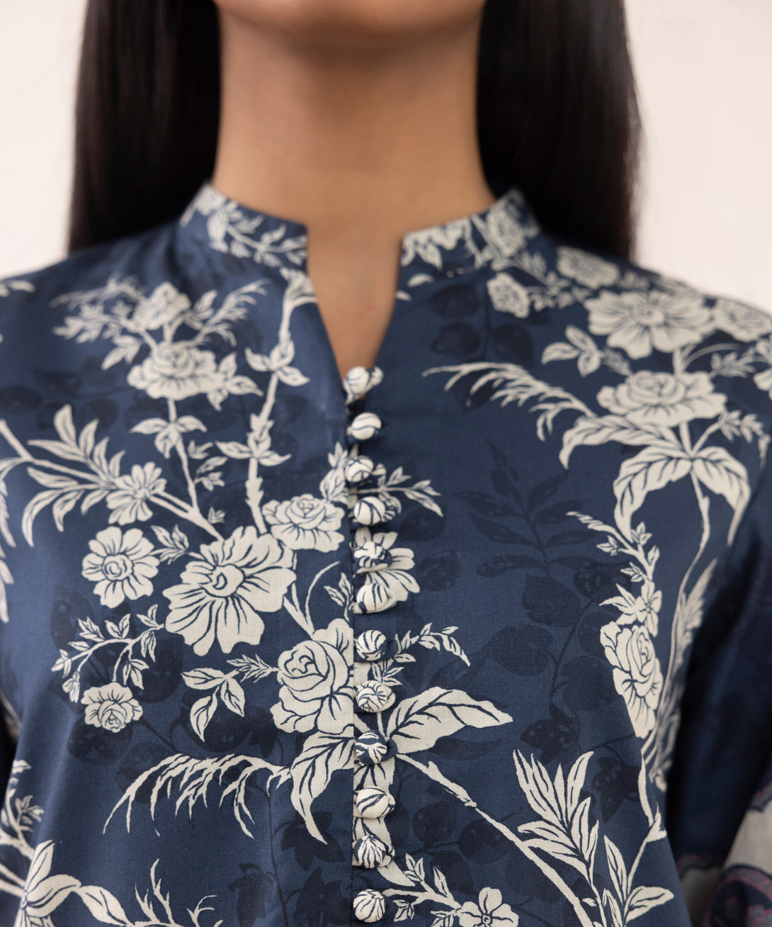 Women's Unstitched Cotton Printed Multi Three Piece Suit
