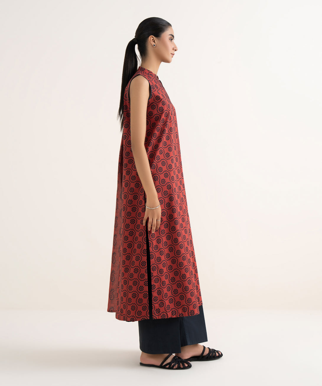 Women's Unstitched Cotton Printed Multi Two Piece Suit