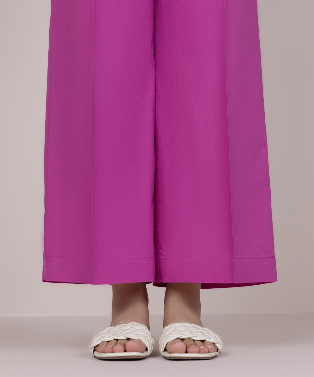 Women's Pret Cambric Pink Printed Culottes