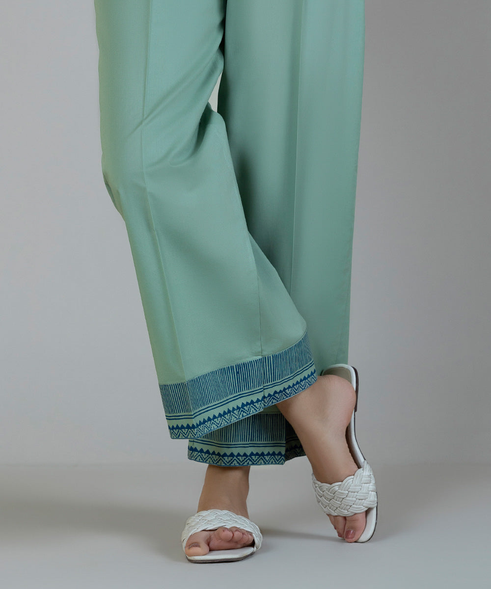 Women's Pret Cambric Green Dyed Culottes