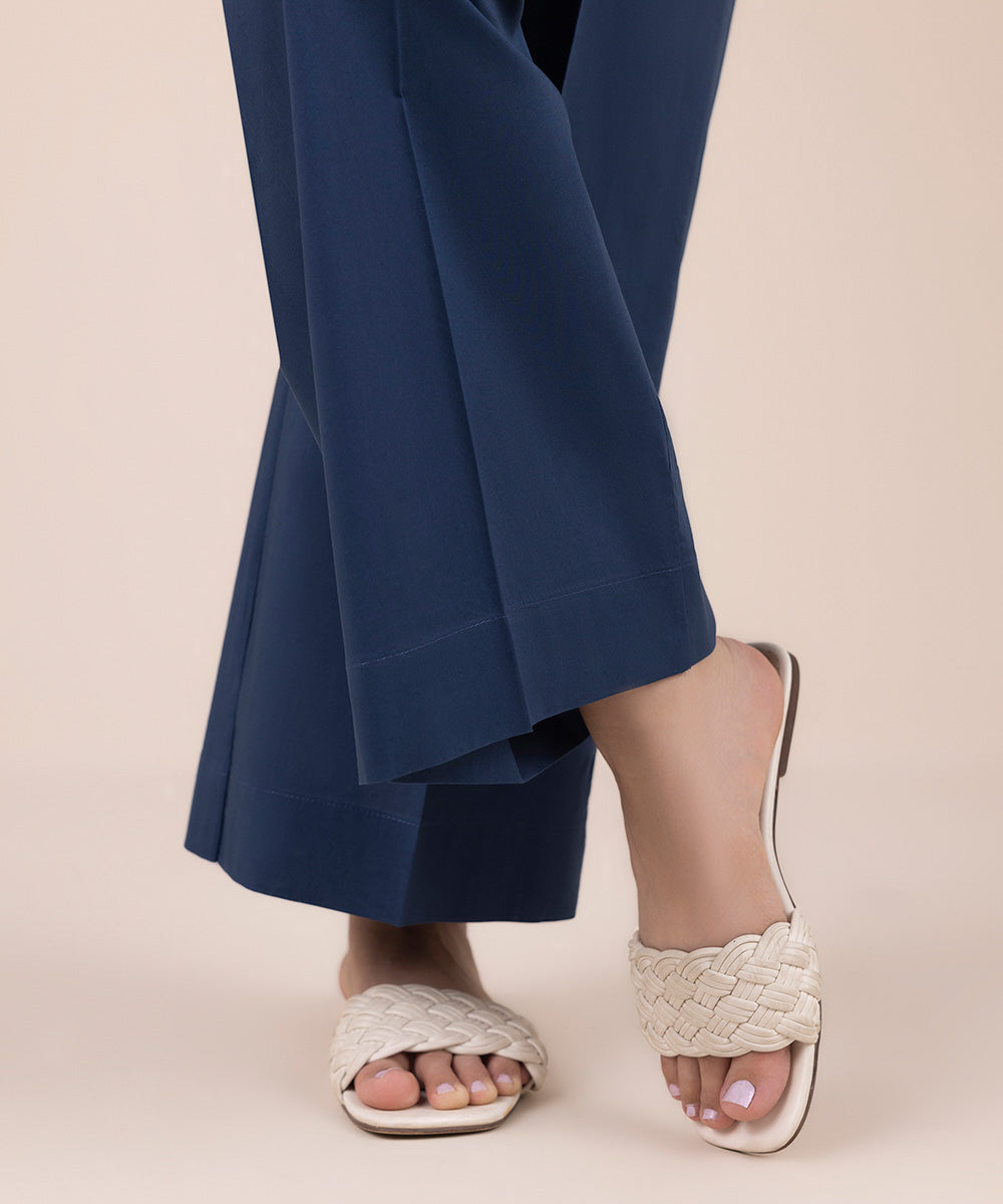 Women's Pret Cambric Blue Dyed Culottes