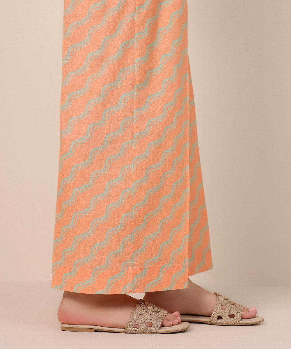 Women's Pret Cambric Orange Printed Culottes