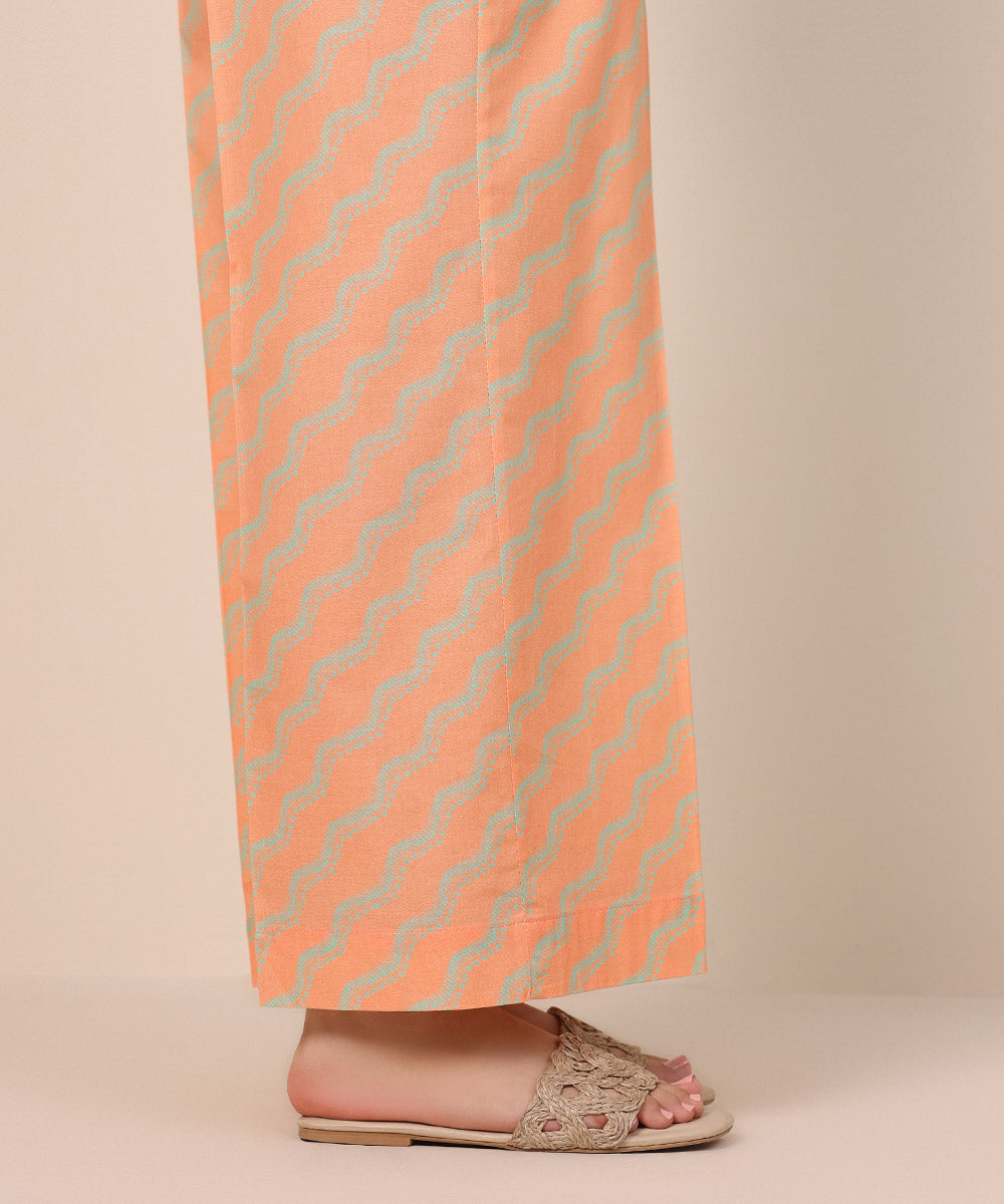 Women's Pret Cambric Orange Printed Culottes