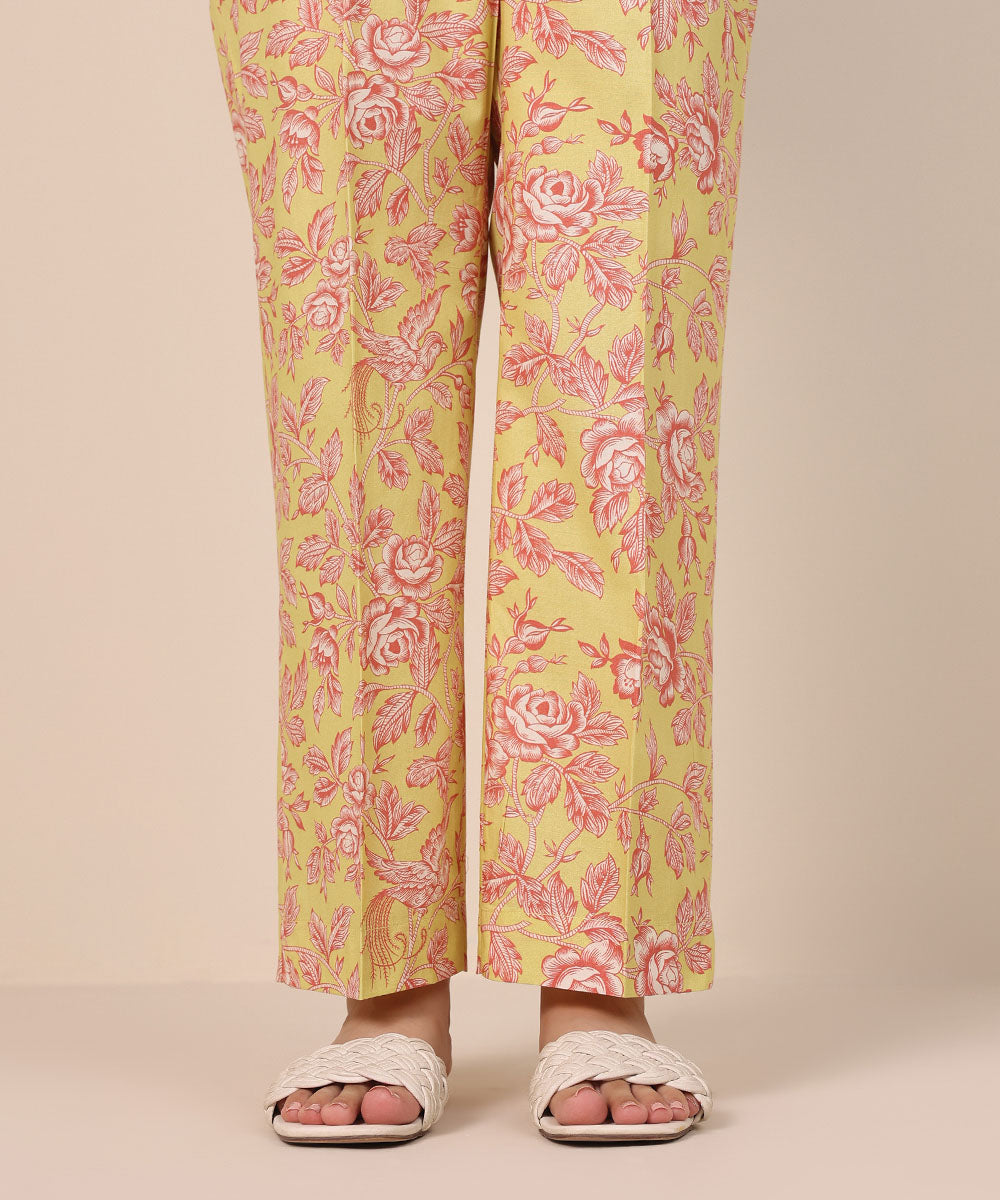 Women's Pret Cambric Multi Printed Straight Pants