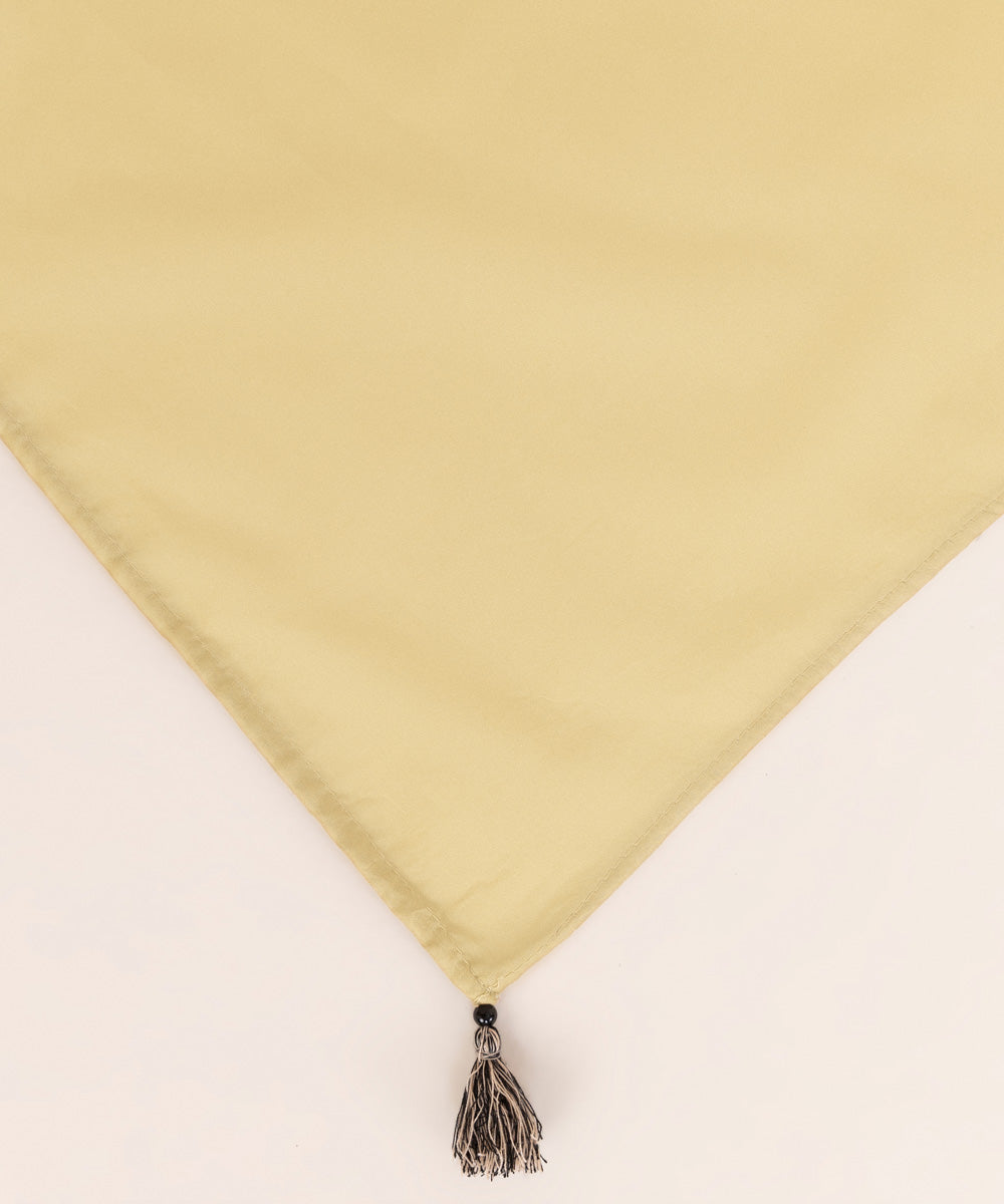 Fine Voile Beige Solid Dupatta