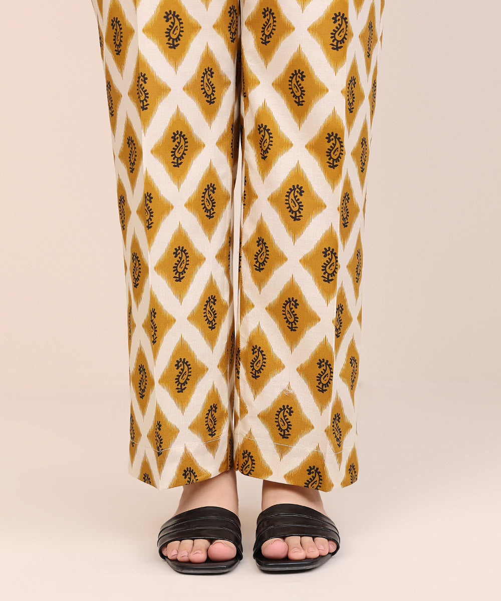 Women's Pret Cambric Multi Printed Straight Pants