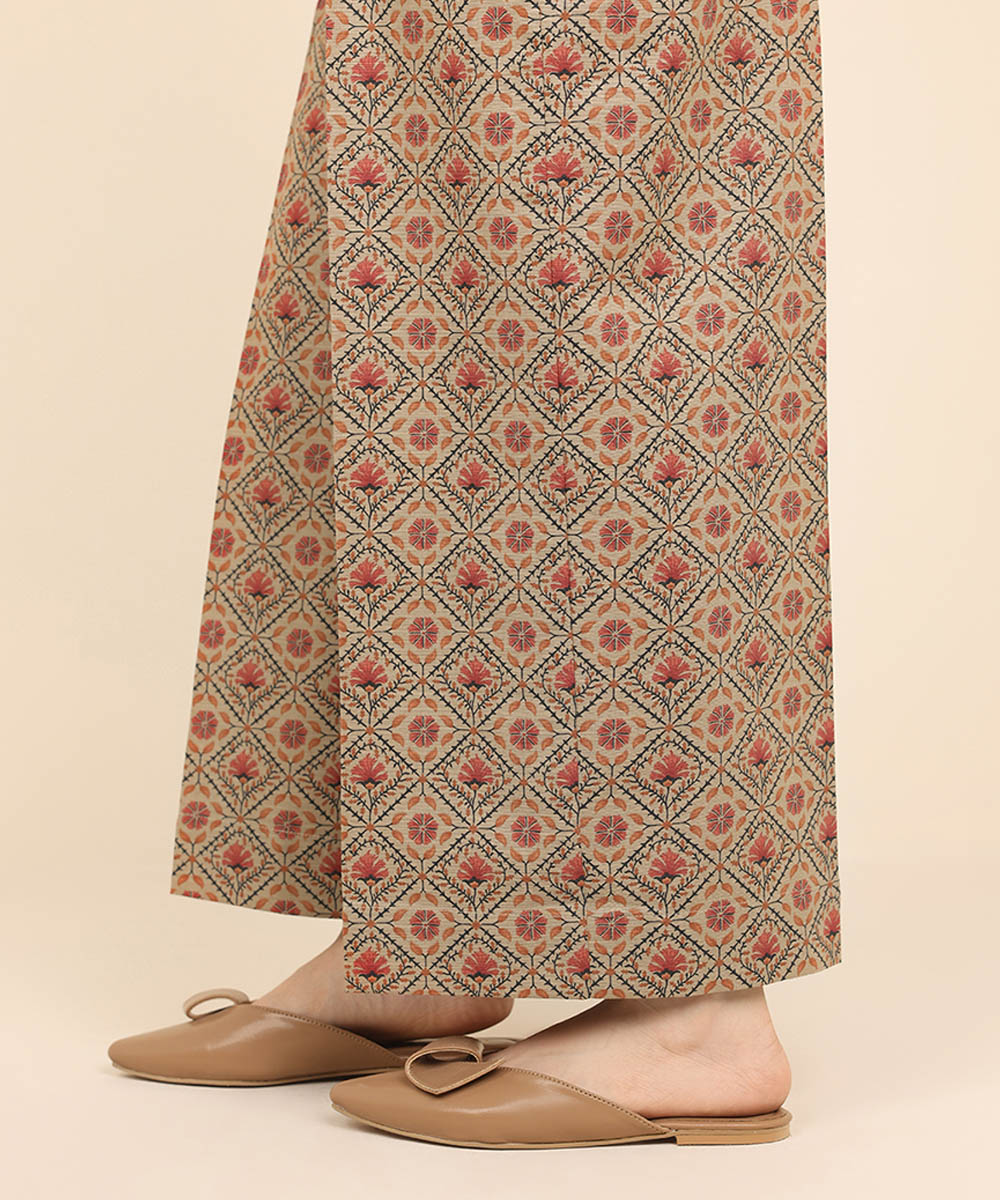 Women's Pret Khaddar Multi Printed Culottes