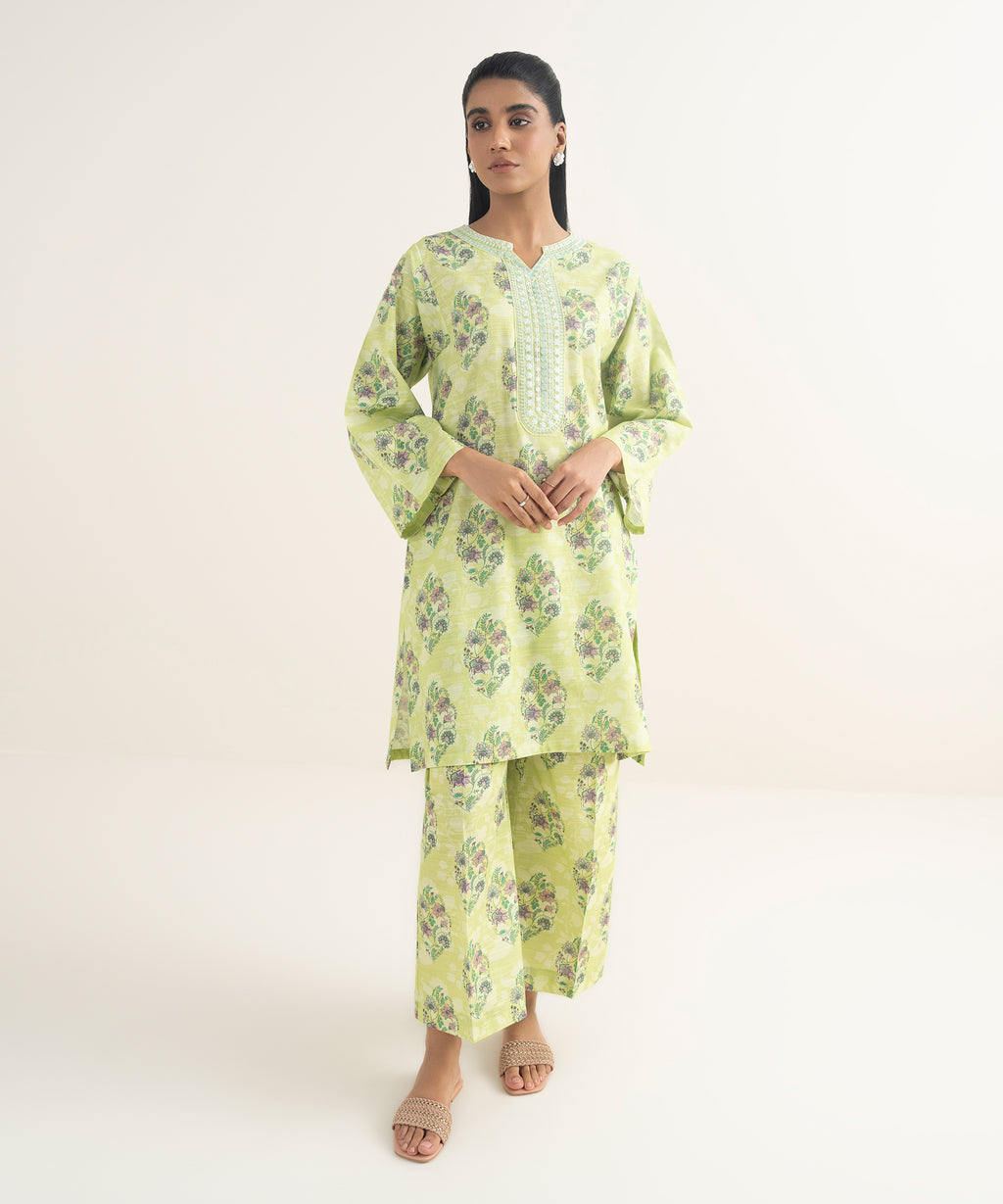 Embroidered Light Khaddar Shirt