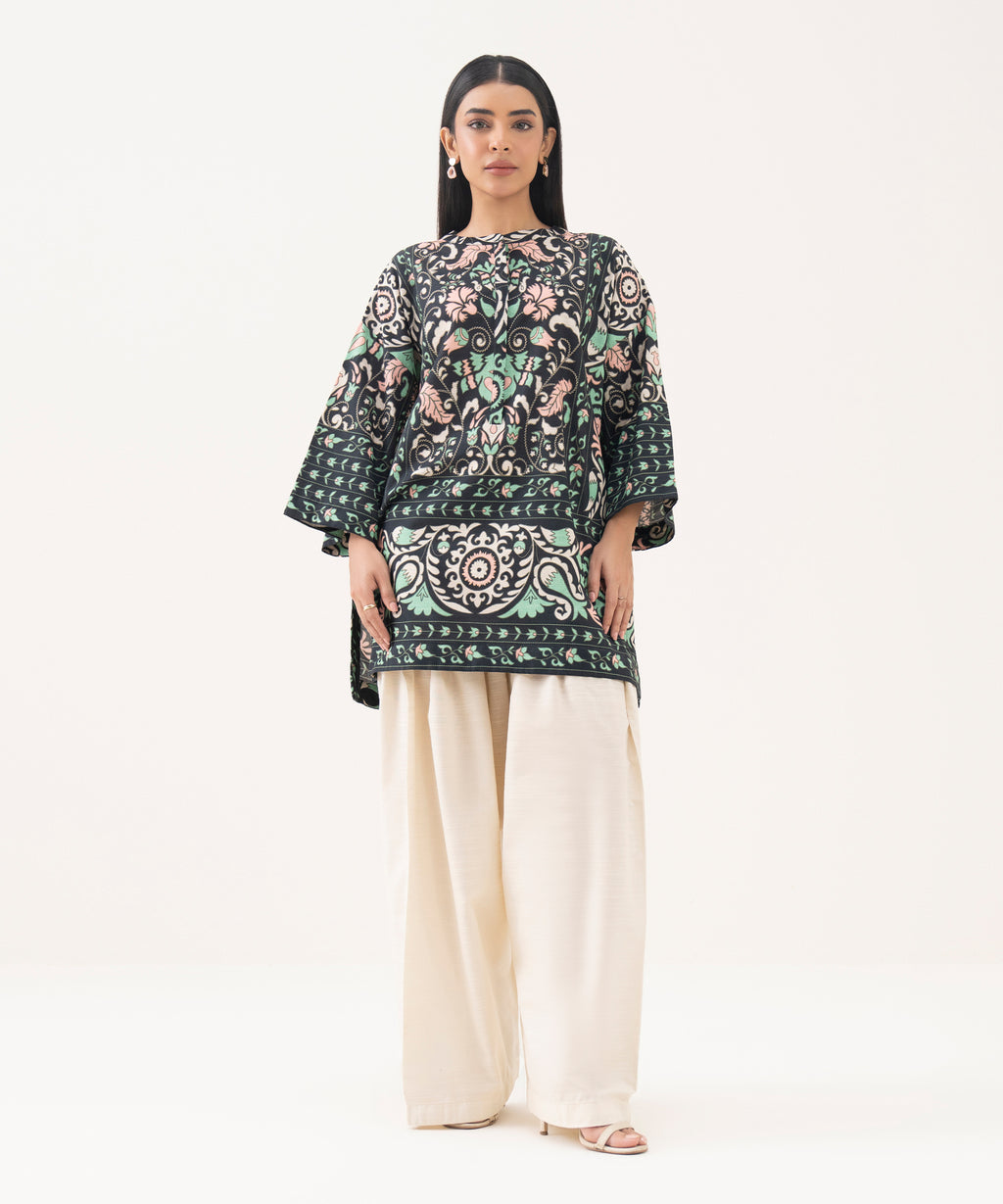 Printed Light Khaddar Shirt