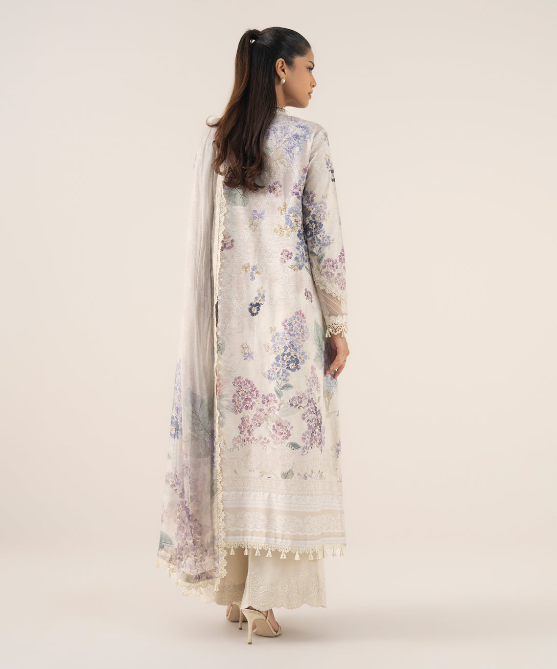 Women's Unstitched Pima Lawn Printed Three Piece Suit