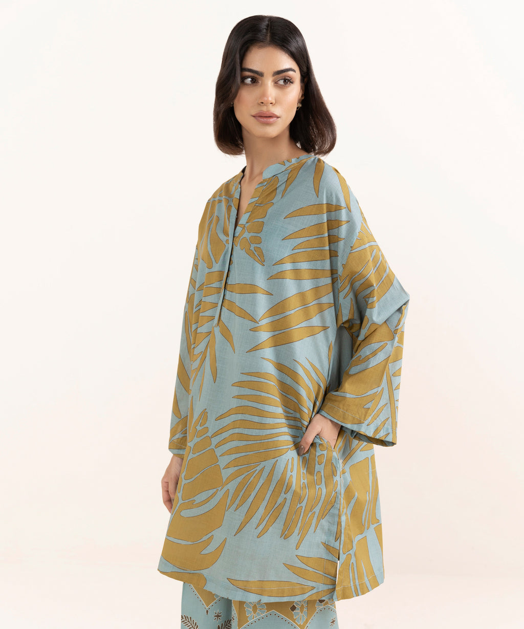 Printed Crosshatch Shirt