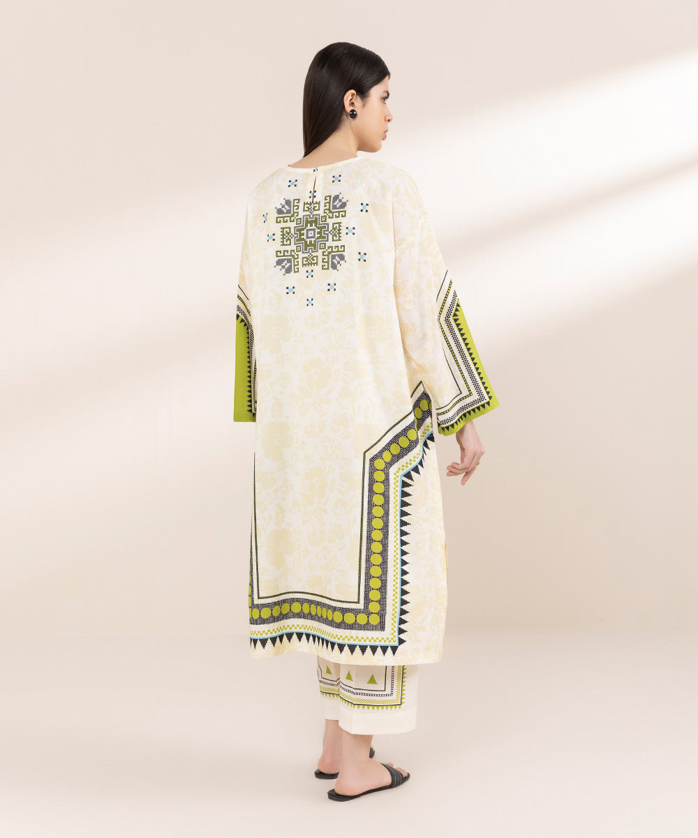 Women's RTW Cambric Multi Printed Boxy Shirt