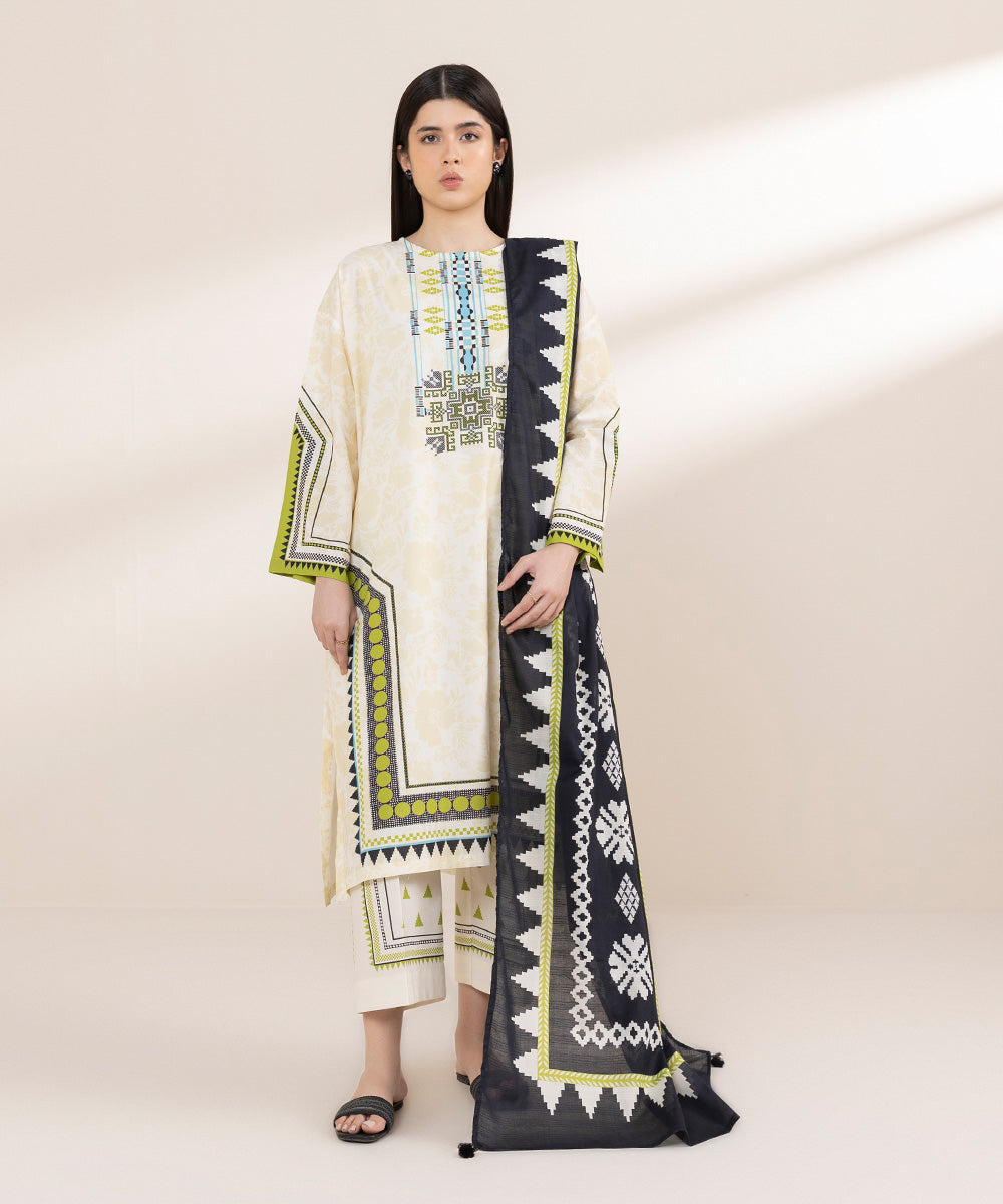 Women's RTW Cambric Multi Printed Boxy Shirt