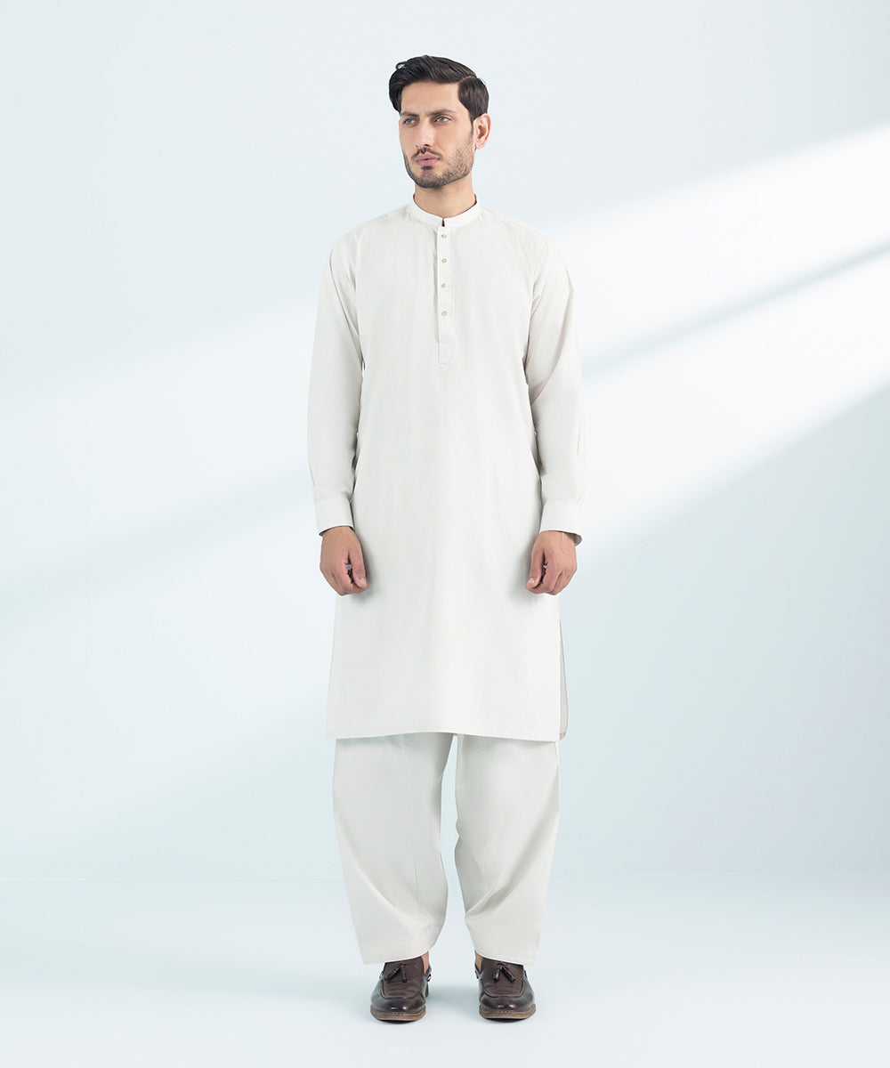 Embroidered Cotton Suit