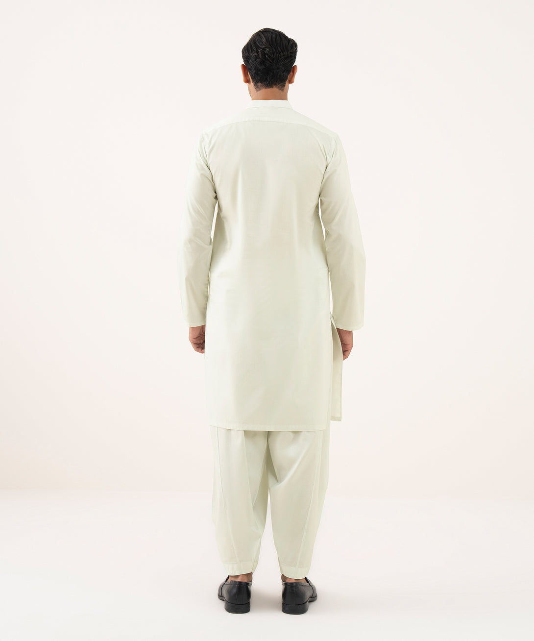 Men's 100% Cotton Plain Light Aqua Kurta Shalwar