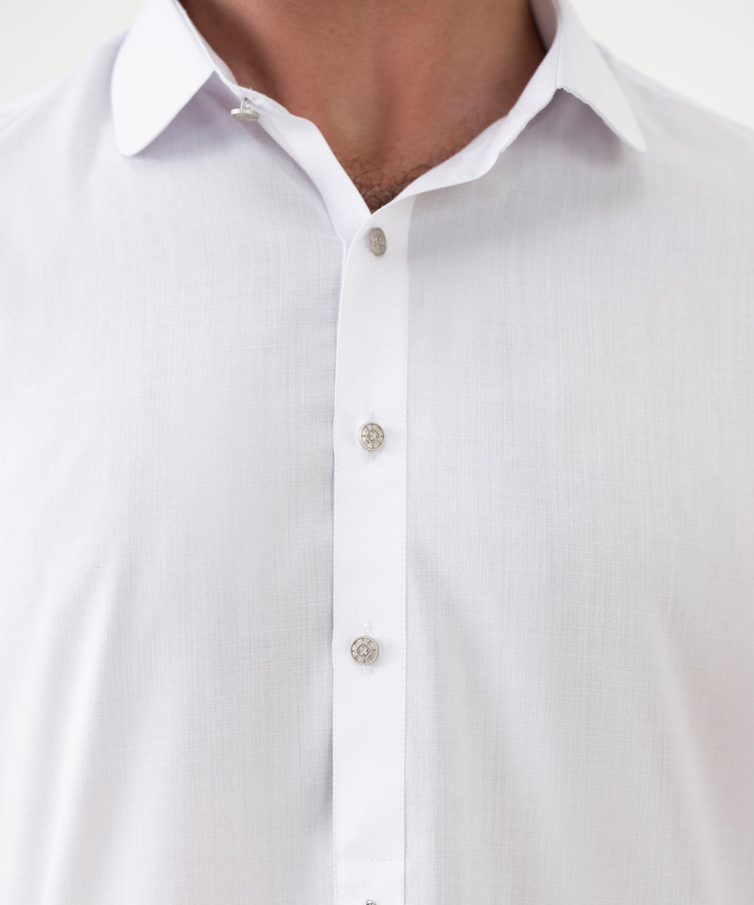 Men's 100% Cotton Plain White Kameez Shalwar 