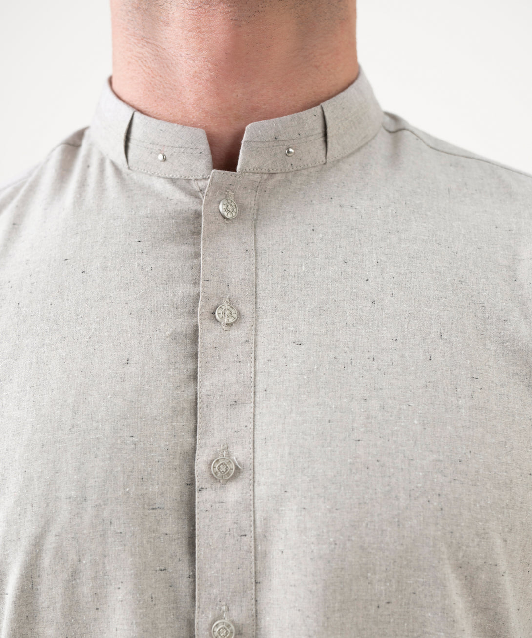 Men's Viscose Plain Grey Kurta Trousers