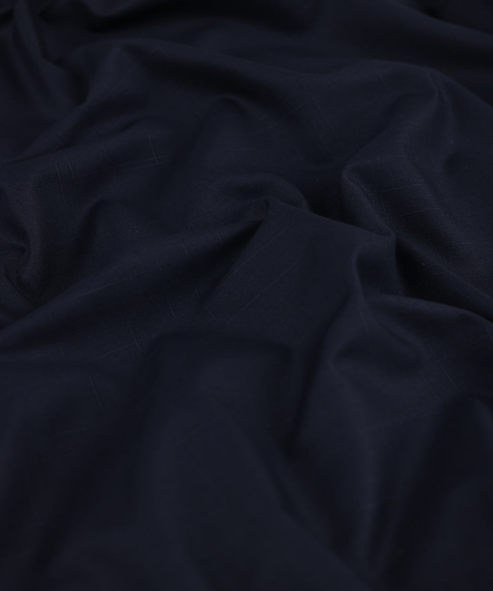 Men's Unstitched Premium Wash and Wear Navy Full Suit Fabric