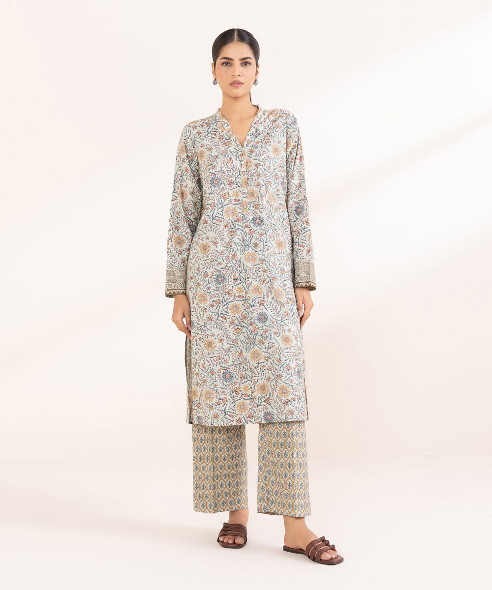 Women's Pret Cotton Viscose Printed Multi A-Line Shirt