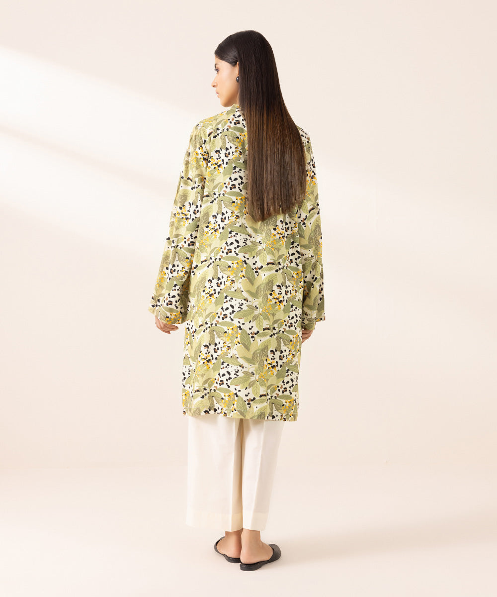 Women's Pret Arabic Lawn Printed Multi A-Line Shirt