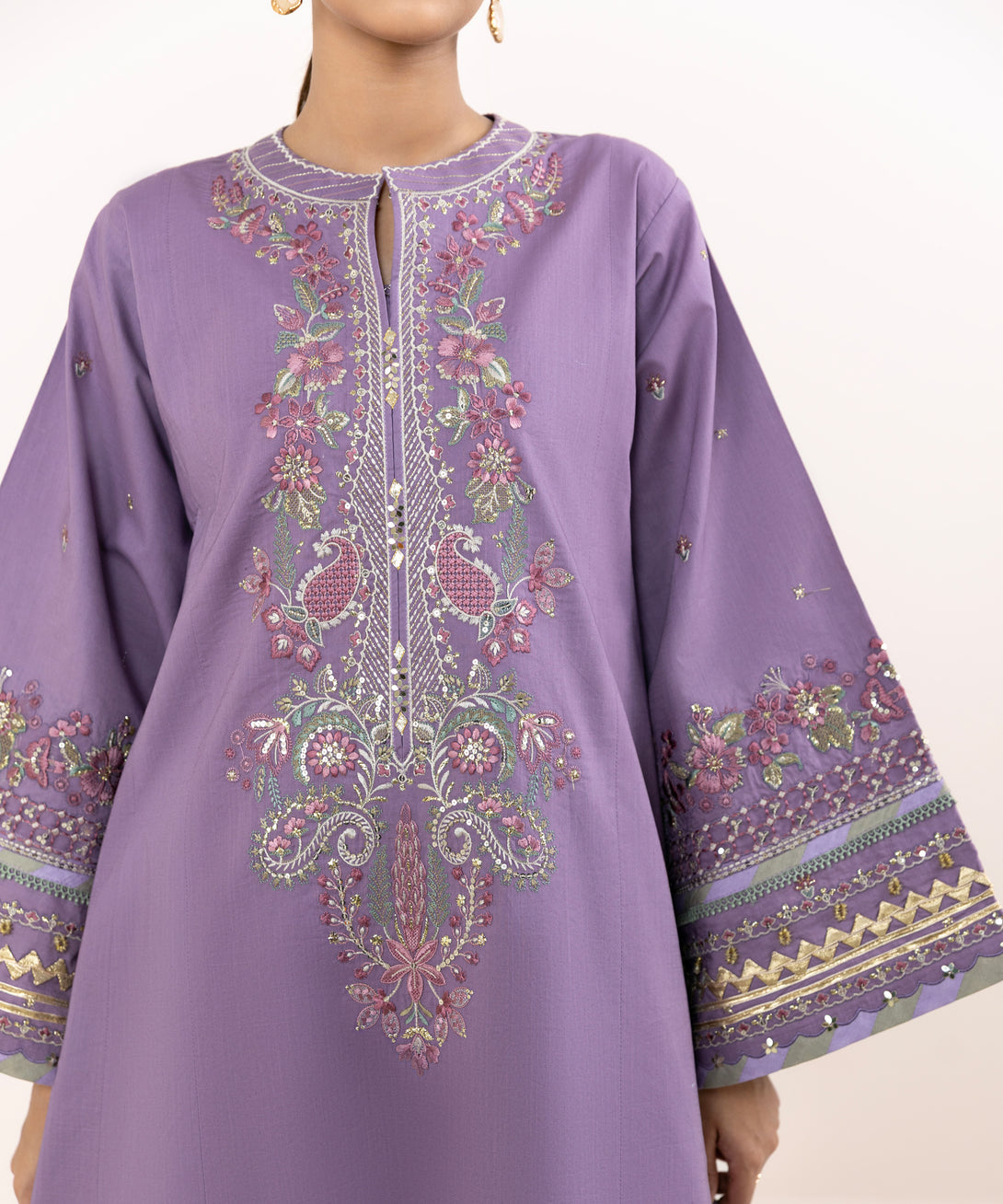 Women's Unstitched Cross Hatch Dyed Three Piece Suit