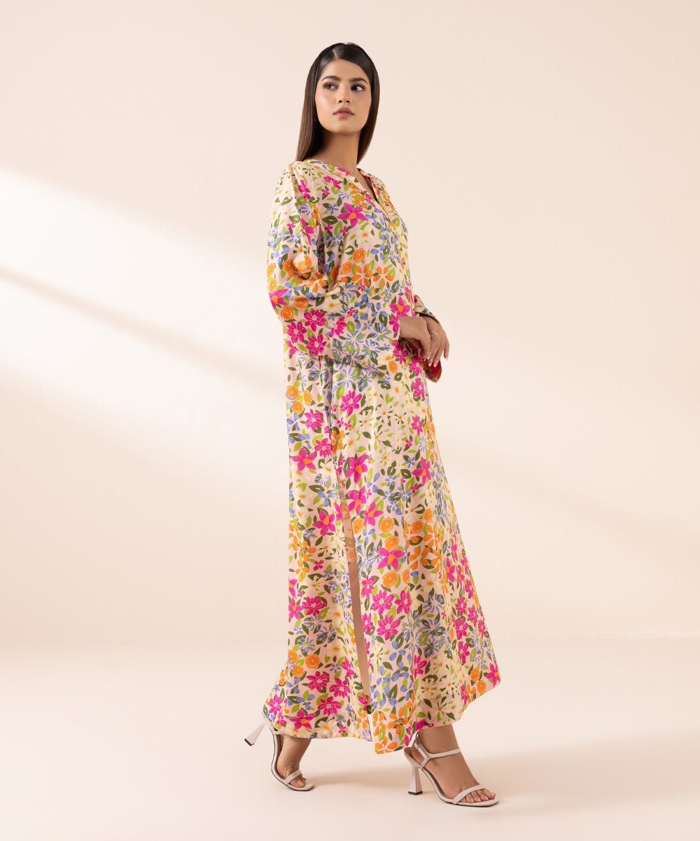 Women's Pret Arabic Lawn Multi Printed A-Line Shirt