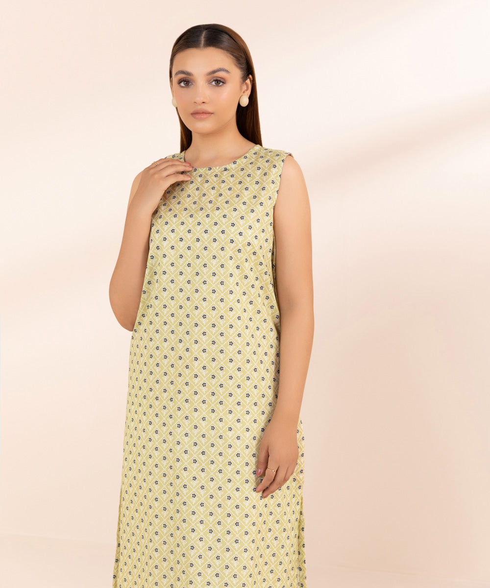 Women's Pret Lawn Green Printed A-Line Shirt