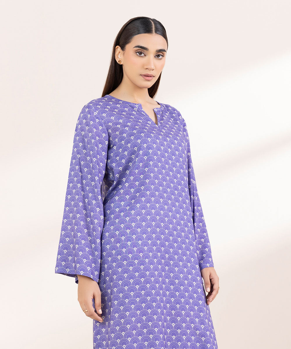 Women's Pret Linen Printed Iris A-Line Shirt