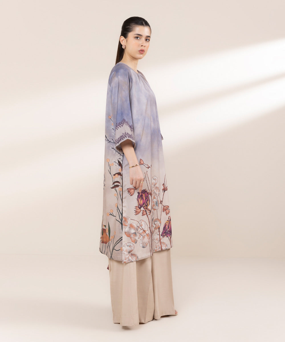 Women's RTW Blended Grip Multi Printed Three Piece Suit
