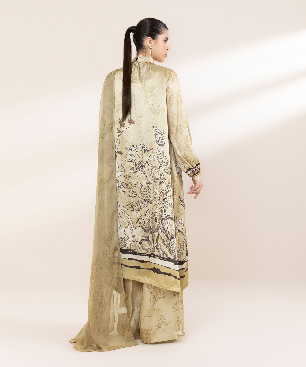 Women's RTW Blended Grip Multi Printed Three Piece Suit