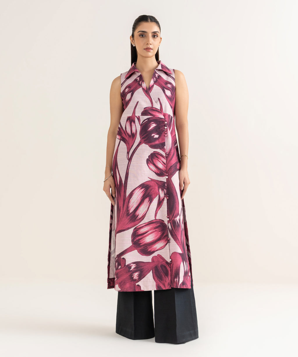 Printed Khaddar Shirt