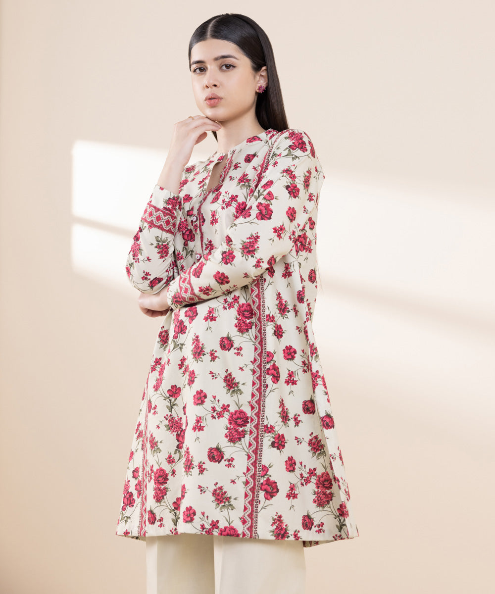 Women's Lawn Printed Multi Unstitched Shirt