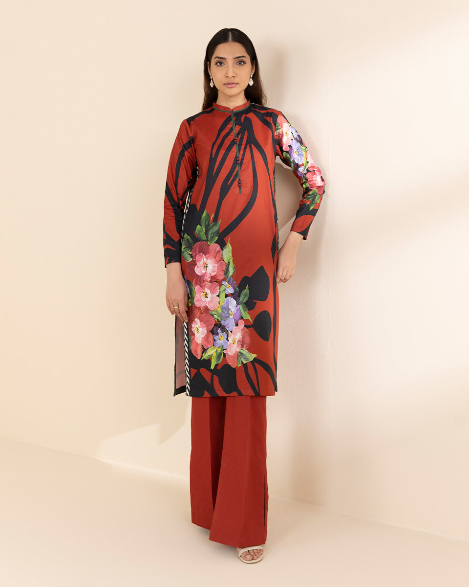 Unstitched Women's Red Lawn Shirt 