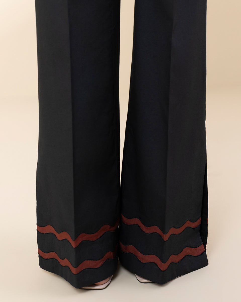 Unstitched Women's Black Lawn Shirt 