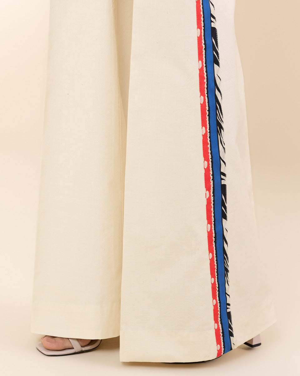 Unstitched Women's Off White Lawn Shirt 