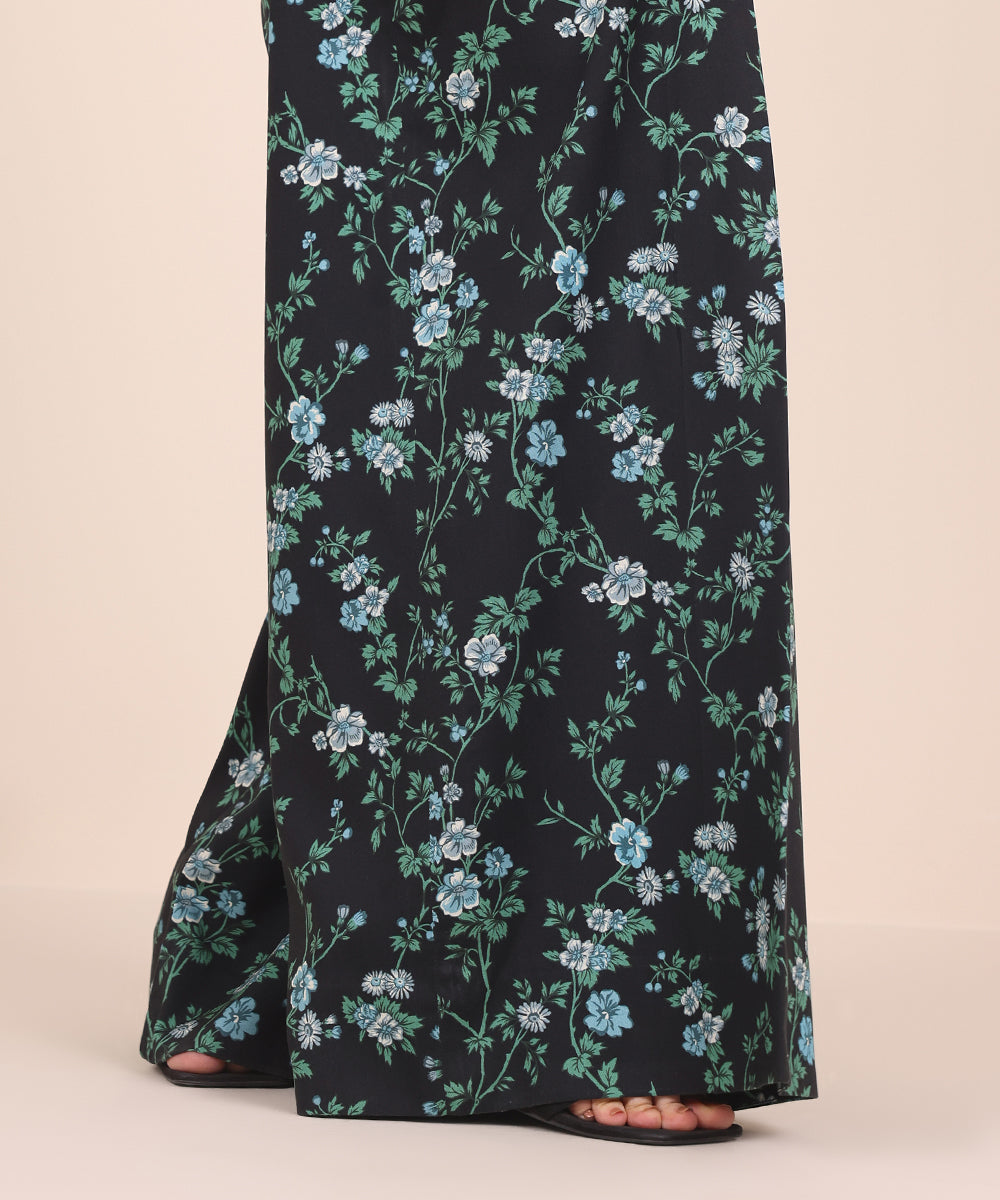 Printed Linen Trousers