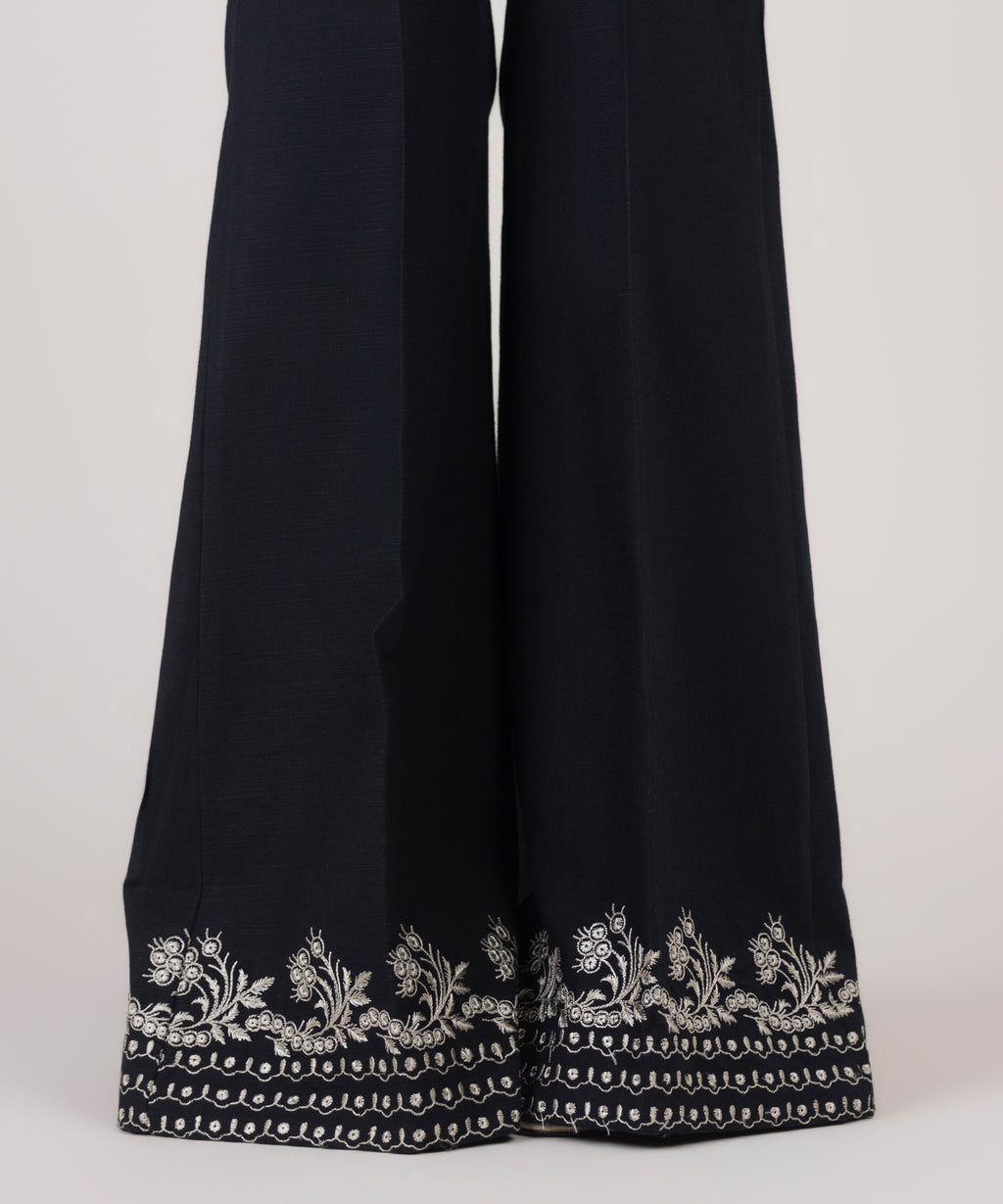 Embroidered Khaddar Trousers