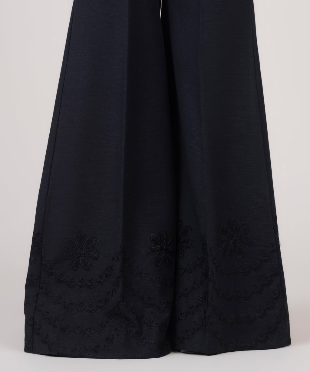 Embroidered Khaddar Trousers