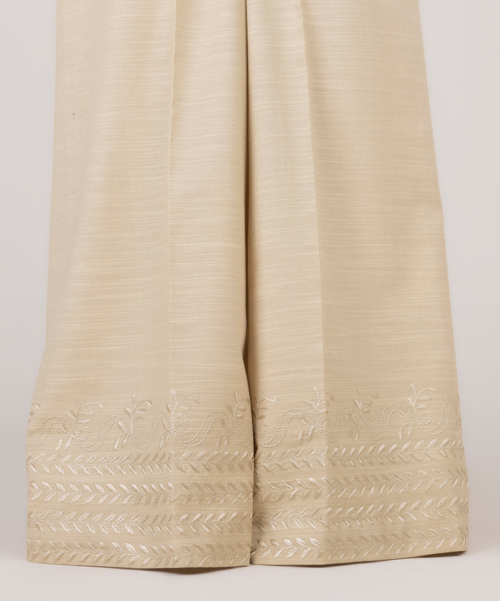 Embroidered Khaddar Trousers