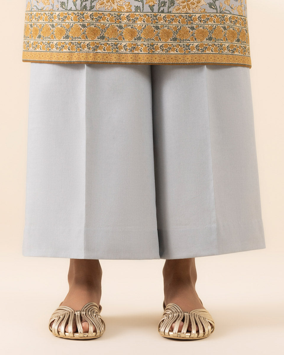 Unstitched Women's Grey Lawn Printed Shirt Dupatta