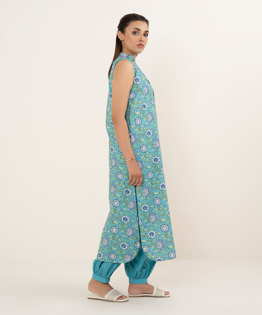Women's Unstitched Lawn Printed Multi 2 Piece Suit