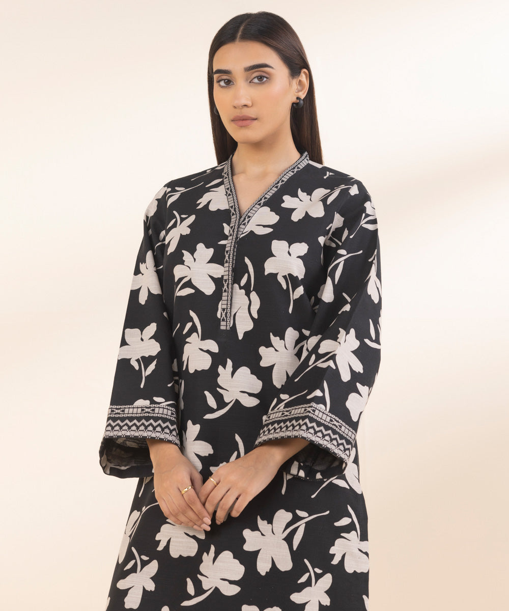 2 Piece - Printed Cotton Suit